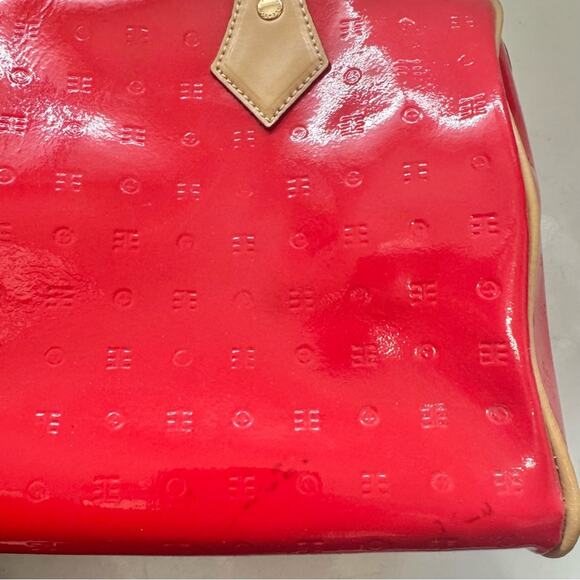 Red Arcadia Custom Pop Art Hand Painted Handbag Satchel Purse - Picture 3 of 8